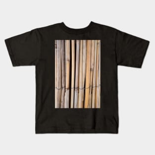 The texture of the dry reeds. Kids T-Shirt